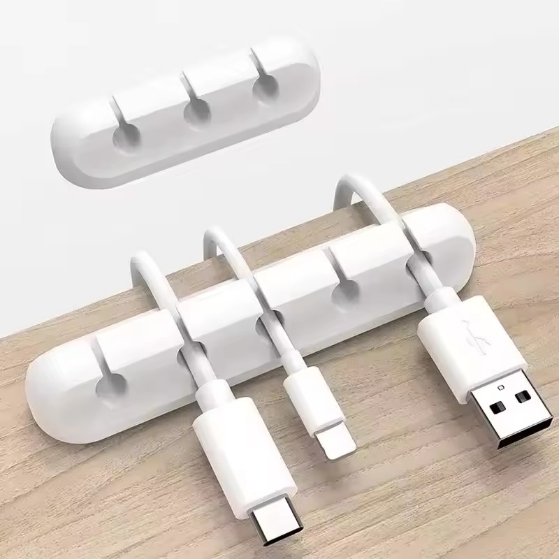 Desk Organizer - Clip in silicone per cavi USB,