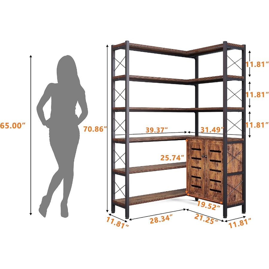 Libreria angolare a 6 ripiani  - Bookshelf recensione e prezzo