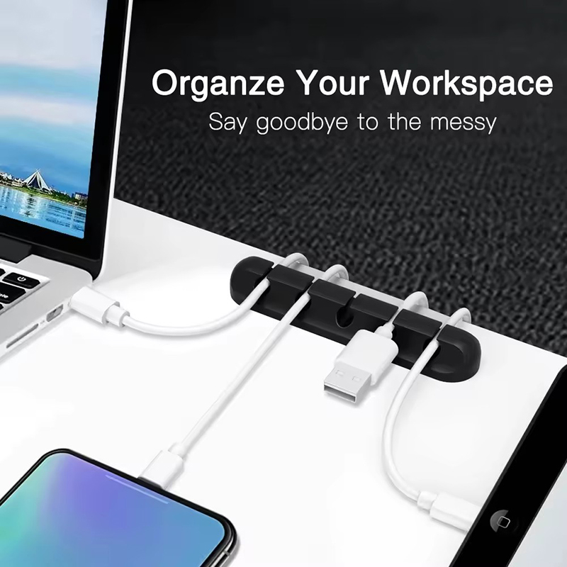 Clip in silicone per cavi USB, - Desk Organizer recensione e prezzo